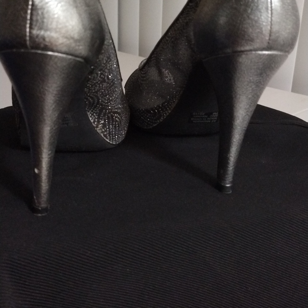 Woman 7m high heels by style &co silver open toe